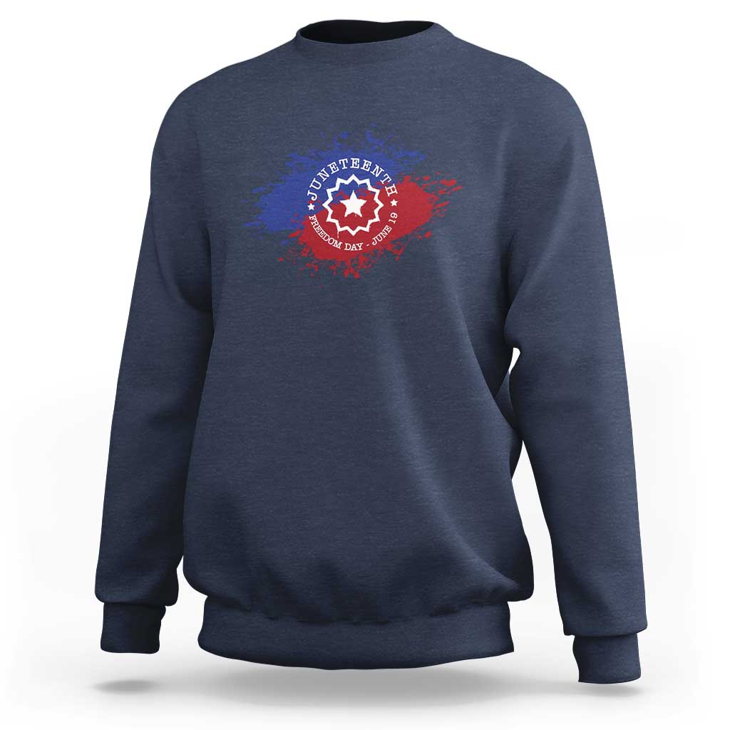 Juneteenth Freedom Day June 19 1865 Sweatshirt Juneteenth Flag
