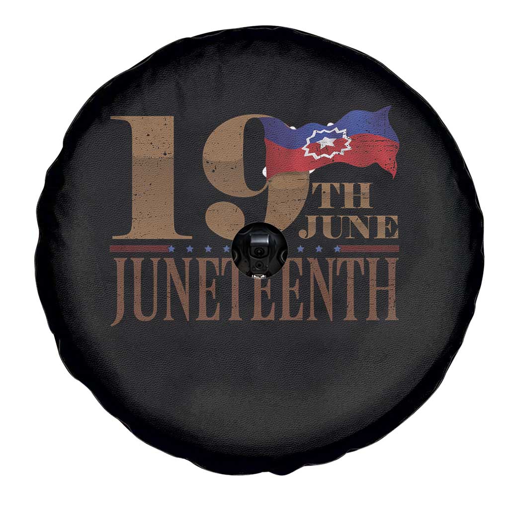 19th June Juneteenth Freedom Day Spare Tire Cover Juneteenth Flag