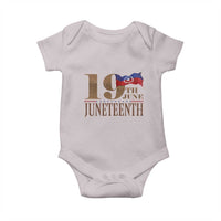 19th June Juneteenth Freedom Day Baby Onesie Juneteenth Flag