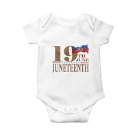 19th June Juneteenth Freedom Day Baby Onesie Juneteenth Flag
