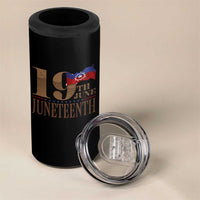 19th June Juneteenth Freedom Day 4 in 1 Can Cooler Tumbler Juneteenth Flag