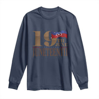 19th June Juneteenth Freedom Day Long Sleeve Shirt Juneteenth Flag