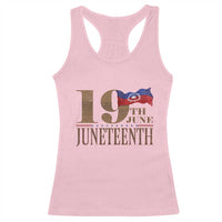 19th June Juneteenth Freedom Day Racerback Tank Top Juneteenth Flag