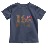 19th June Juneteenth Freedom Day Toddler T Shirt Juneteenth Flag