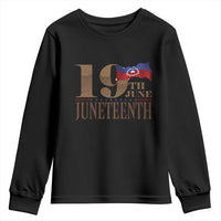 19th June Juneteenth Freedom Day Youth Sweatshirt Juneteenth Flag