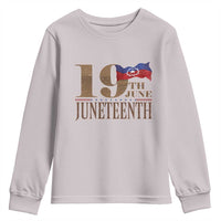 19th June Juneteenth Freedom Day Youth Sweatshirt Juneteenth Flag