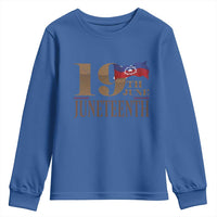 19th June Juneteenth Freedom Day Youth Sweatshirt Juneteenth Flag