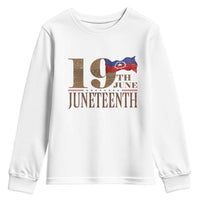19th June Juneteenth Freedom Day Youth Sweatshirt Juneteenth Flag