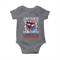 Juneteenth 1865 Emancipated Liberated Unapologetic Baby Onesie Hand Fist Juneteenth Flag