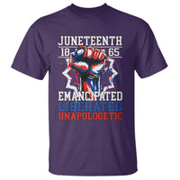 Juneteenth 1865 Emancipated Liberated Unapologetic T Shirt Hand Fist Juneteenth Flag