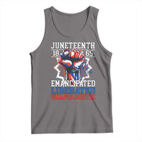 Juneteenth 1865 Emancipated Liberated Unapologetic Tank Top Hand Fist Juneteenth Flag