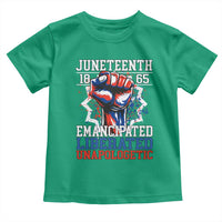 Juneteenth 1865 Emancipated Liberated Unapologetic Toddler T Shirt Hand Fist Juneteenth Flag