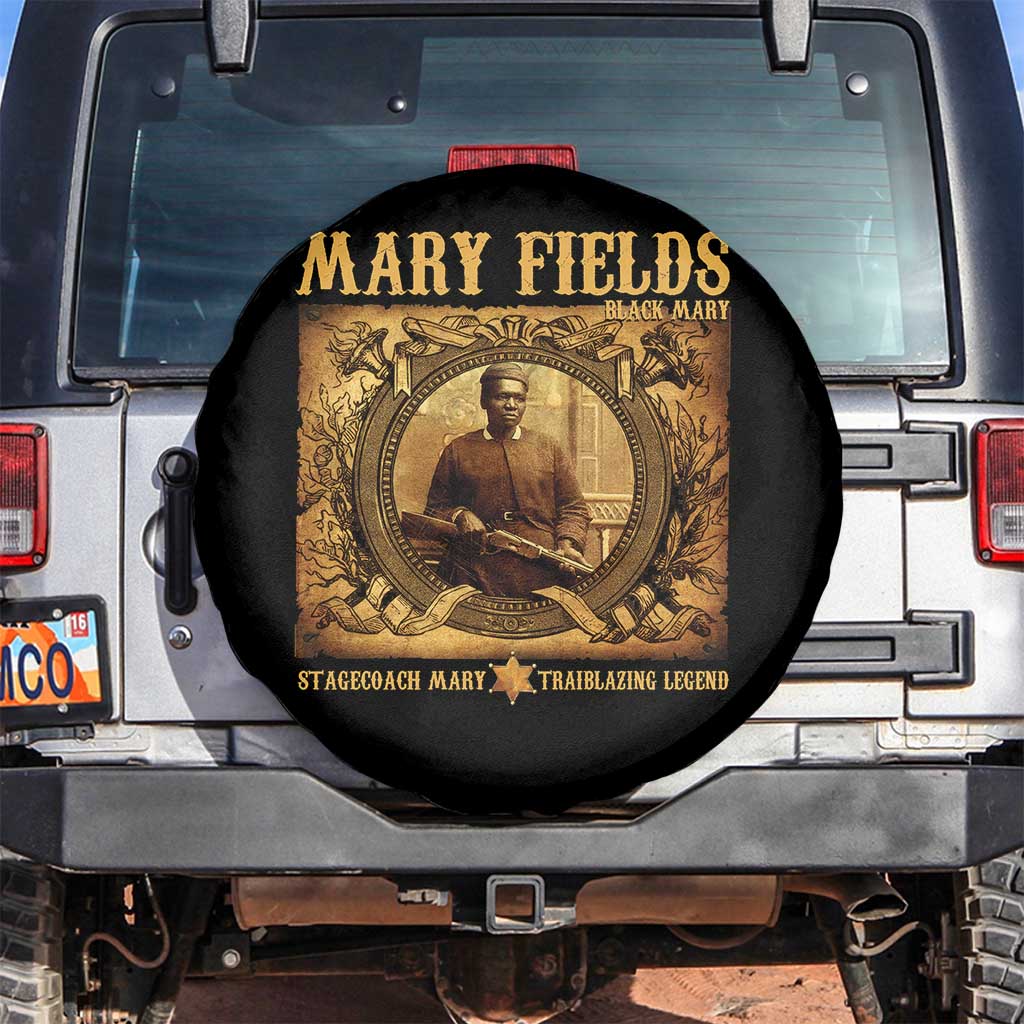 Mary Fields Spare Tire Cover Stagecoach Mary Trailblazing Legend Black Cowgirl