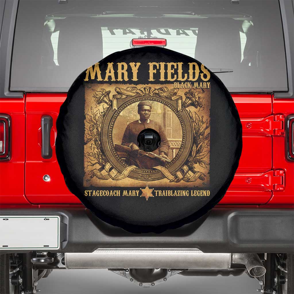 Mary Fields Spare Tire Cover Stagecoach Mary Trailblazing Legend Black Cowgirl