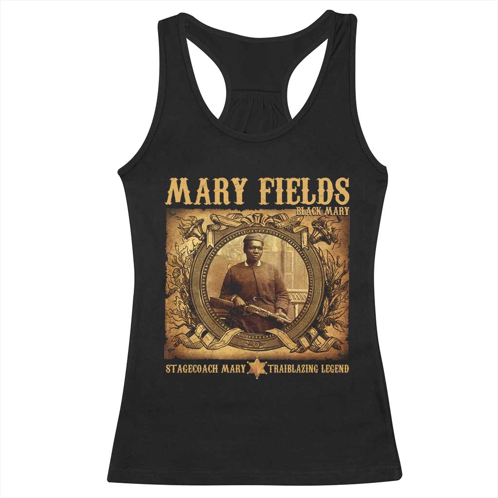 Mary Fields Racerback Tank Top Stagecoach Mary Trailblazing Legend Black Cowgirl