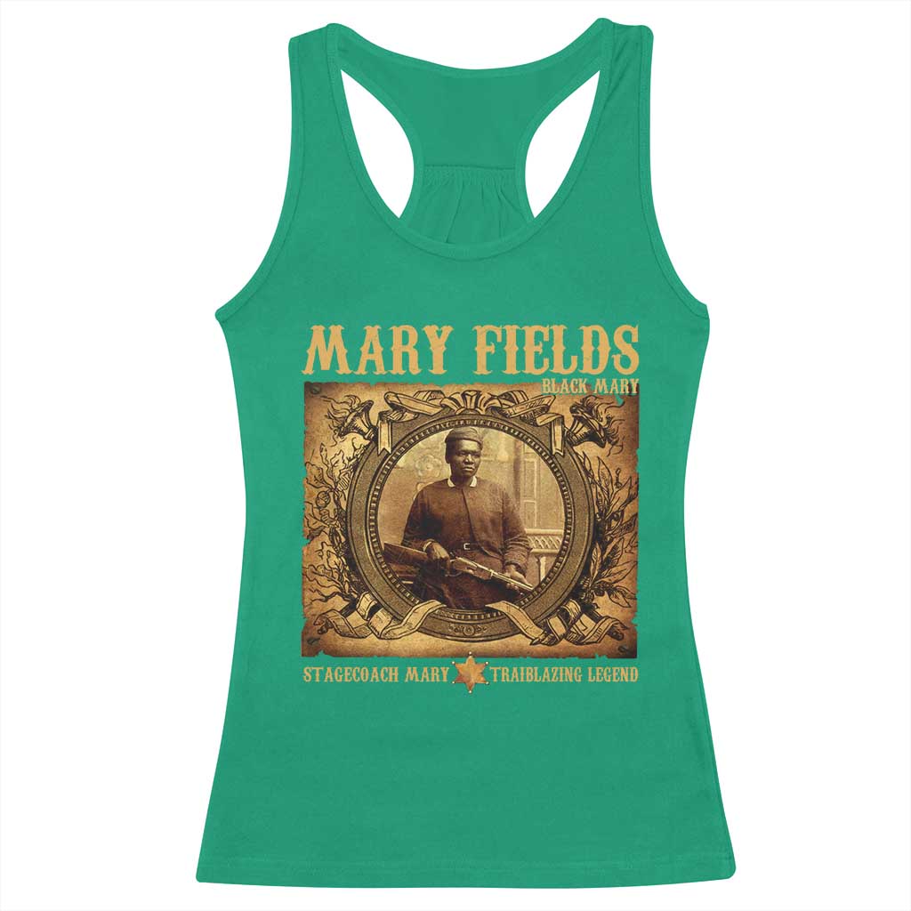 Mary Fields Racerback Tank Top Stagecoach Mary Trailblazing Legend Black Cowgirl