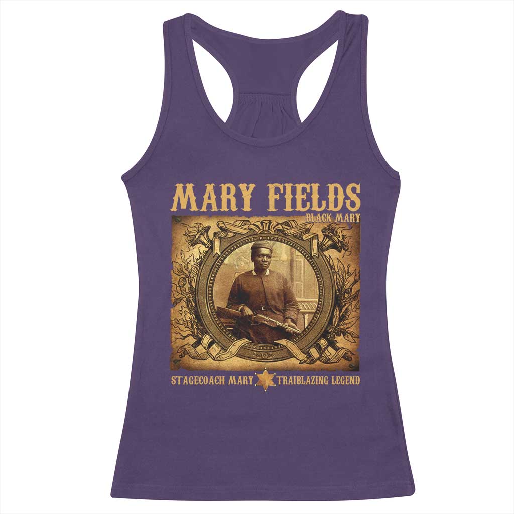 Mary Fields Racerback Tank Top Stagecoach Mary Trailblazing Legend Black Cowgirl