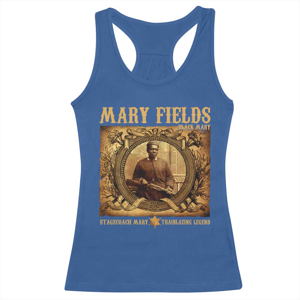 Mary Fields Racerback Tank Top Stagecoach Mary Trailblazing Legend Black Cowgirl