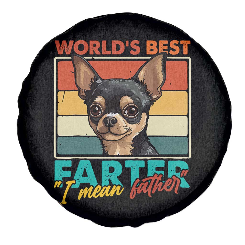 Funny World's Best Farter I Mean Father Spare Tire Cover Dog Dad