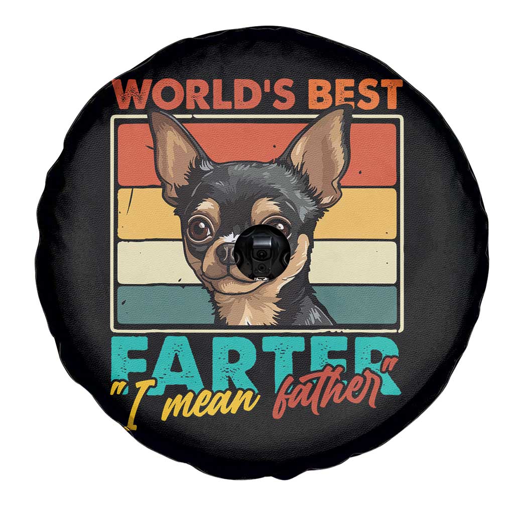 Funny World's Best Farter I Mean Father Spare Tire Cover Dog Dad