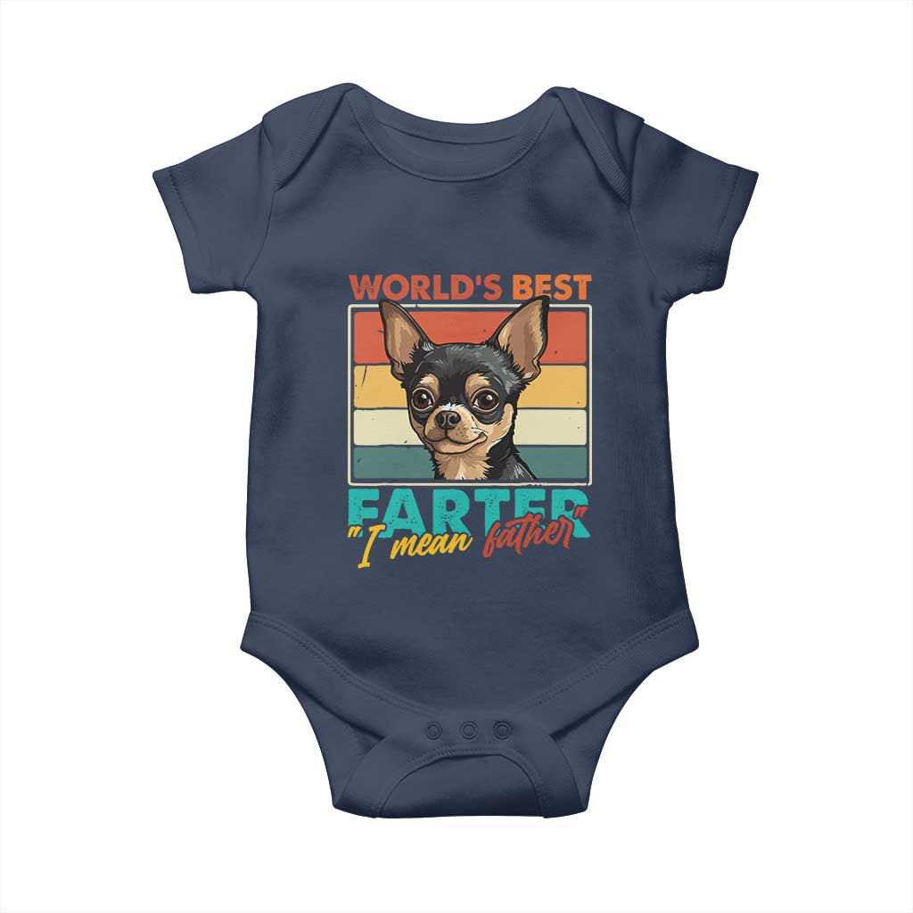 Funny World's Best Farter I Mean Father Baby Onesie Dog Dad