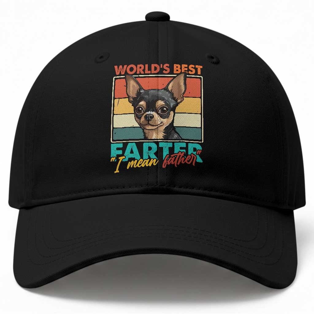 Funny World's Best Farter I Mean Father Baseball Cap Dog Dad