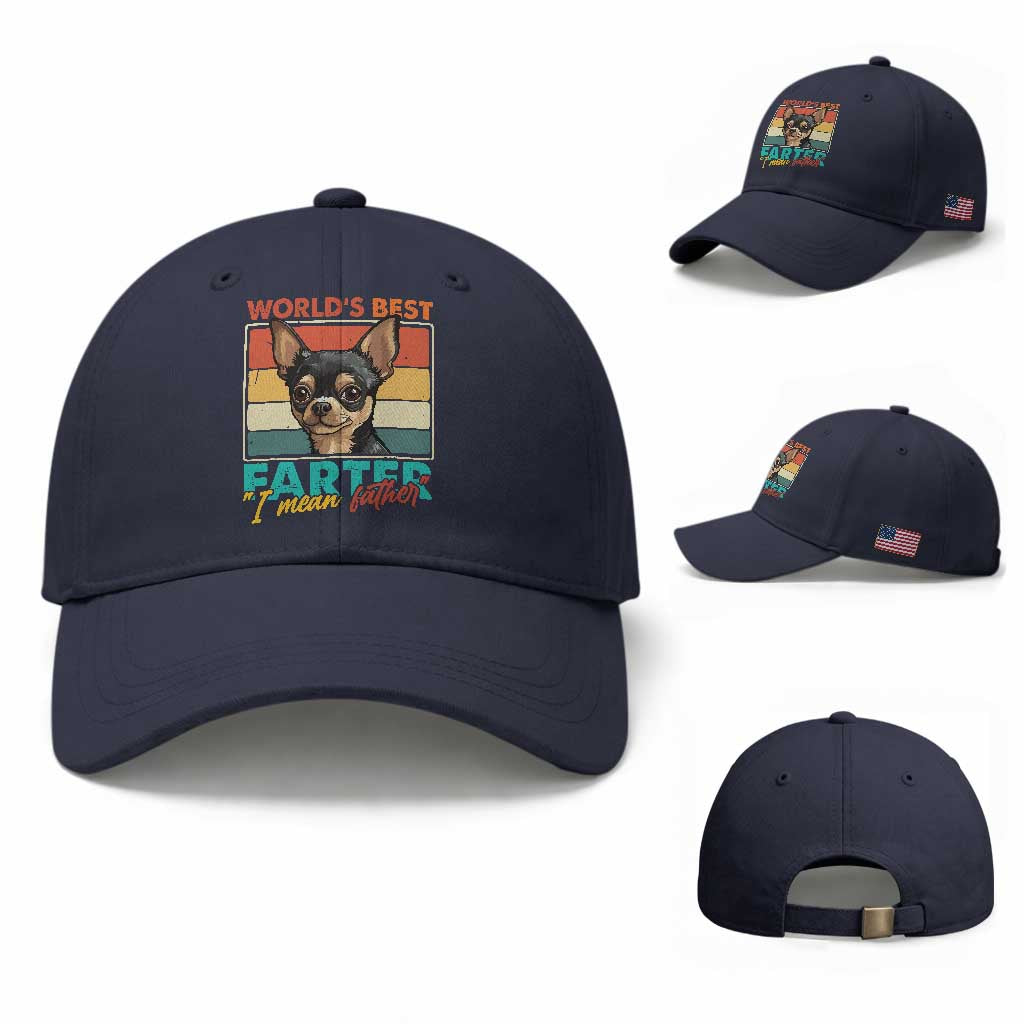 Funny World's Best Farter I Mean Father Baseball Cap Dog Dad