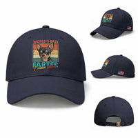 Funny World's Best Farter I Mean Father Baseball Cap Dog Dad