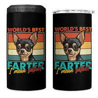 Funny World's Best Farter I Mean Father 4 in 1 Can Cooler Tumbler Dog Dad