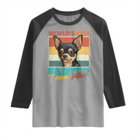 Funny World's Best Farter I Mean Father Raglan Shirt Dog Dad