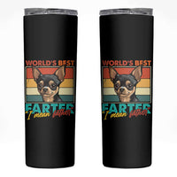 Funny World's Best Farter I Mean Father Skinny Tumbler Dog Dad
