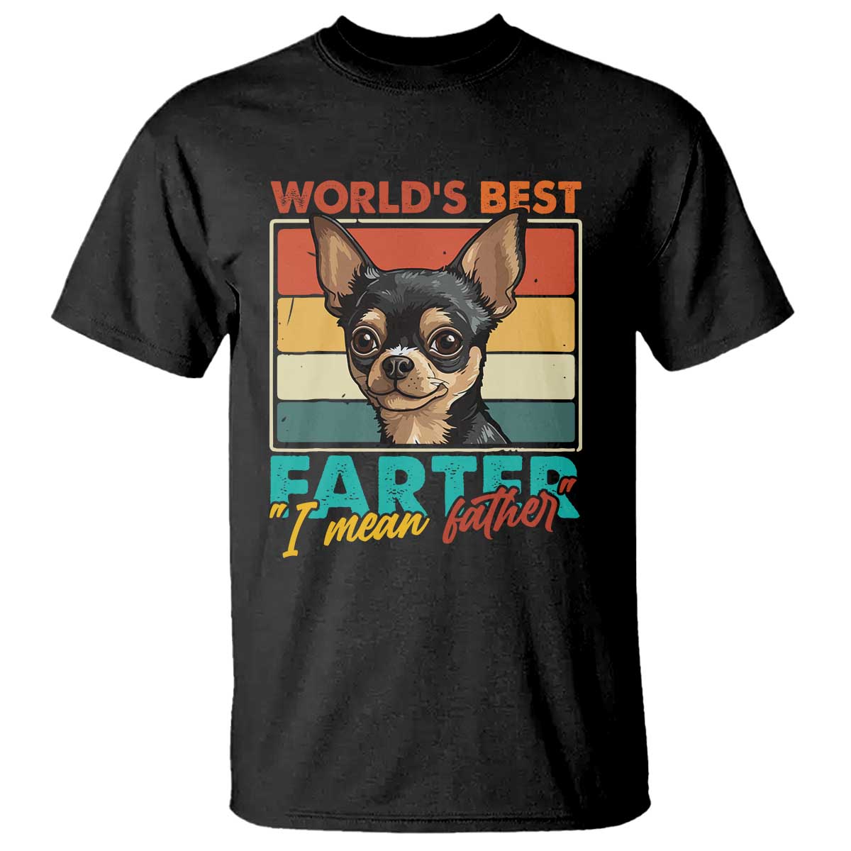 Funny World's Best Farter I Mean Father T Shirt Dog Dad