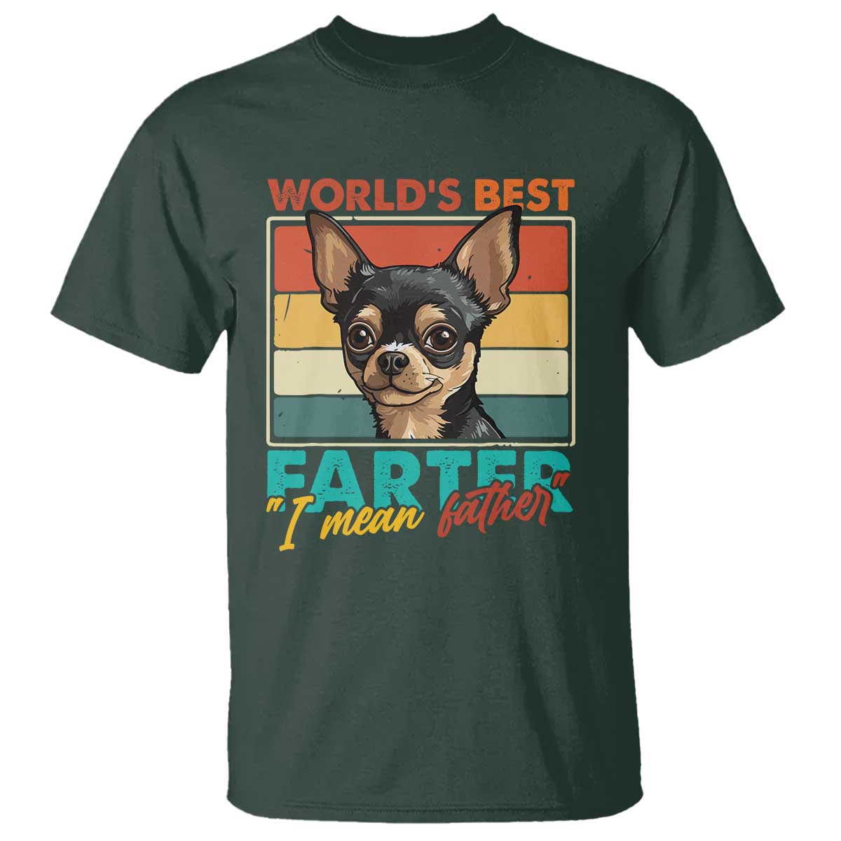 Funny World's Best Farter I Mean Father T Shirt Dog Dad