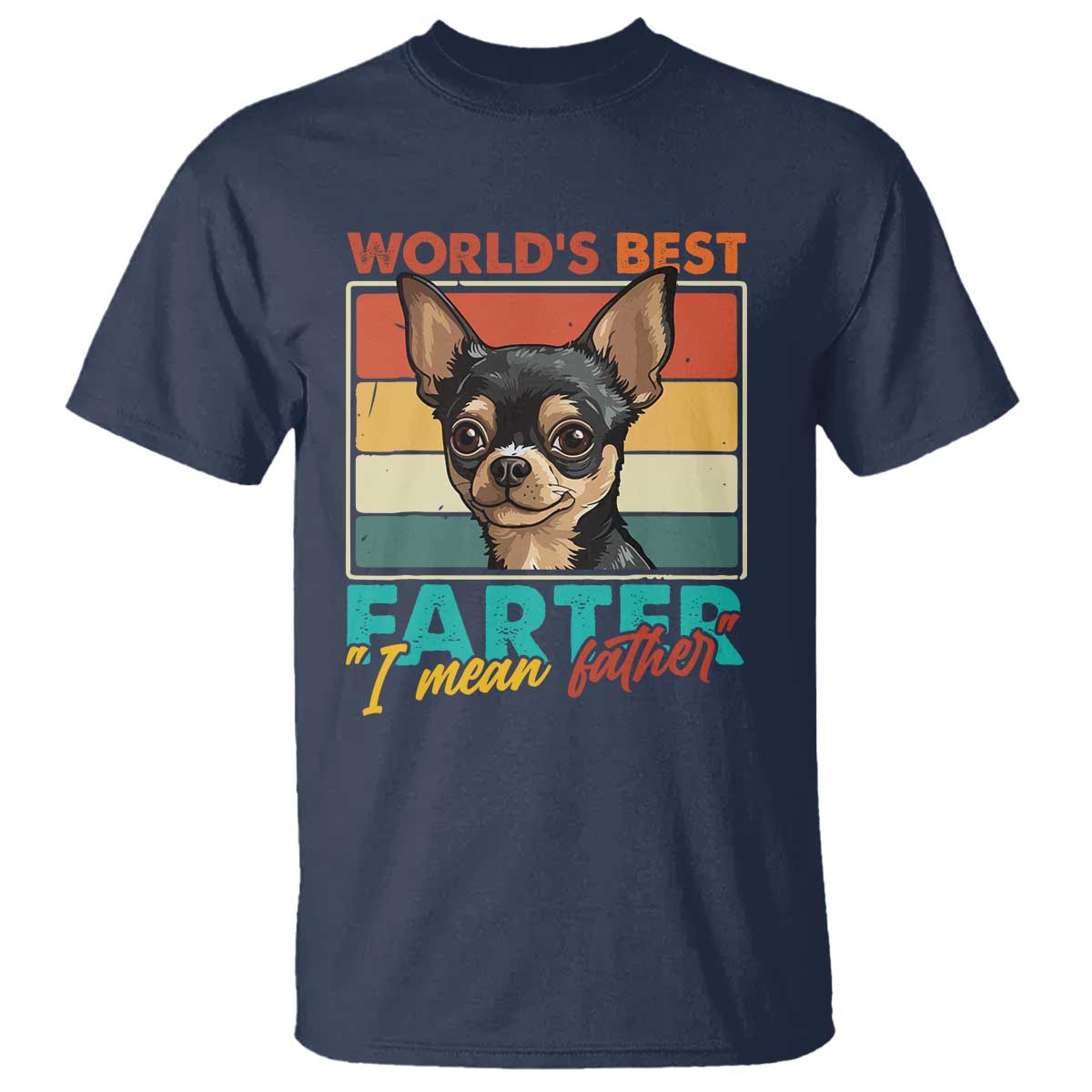 Funny World's Best Farter I Mean Father T Shirt Dog Dad