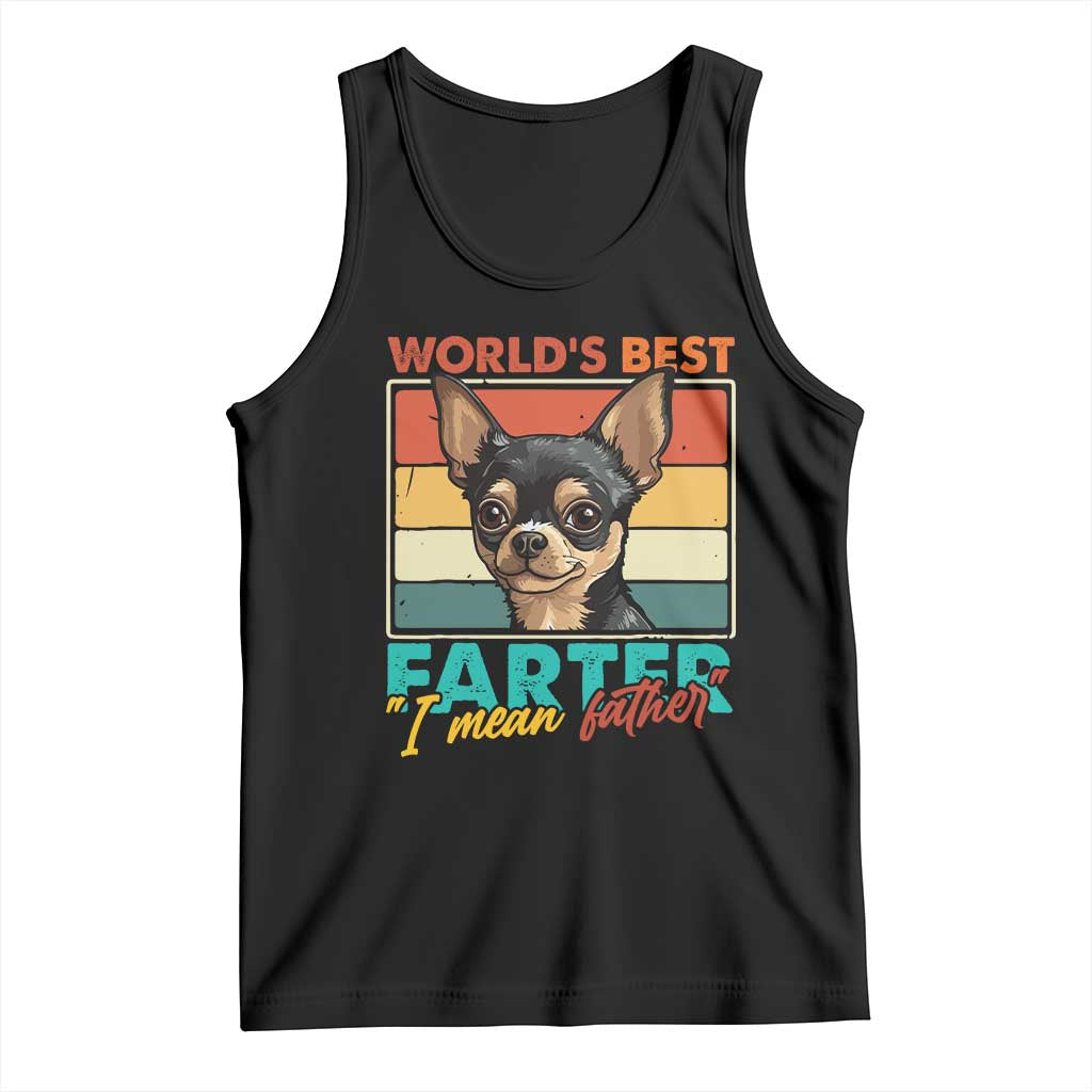 Funny World's Best Farter I Mean Father Tank Top Dog Dad