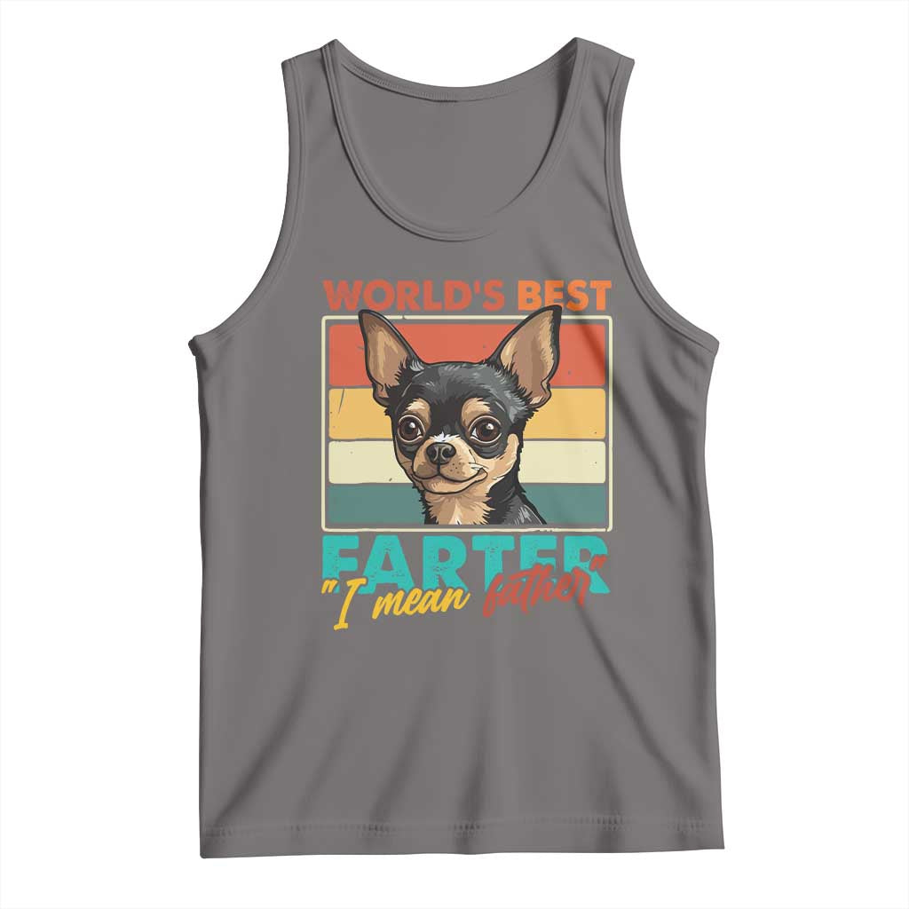 Funny World's Best Farter I Mean Father Tank Top Dog Dad