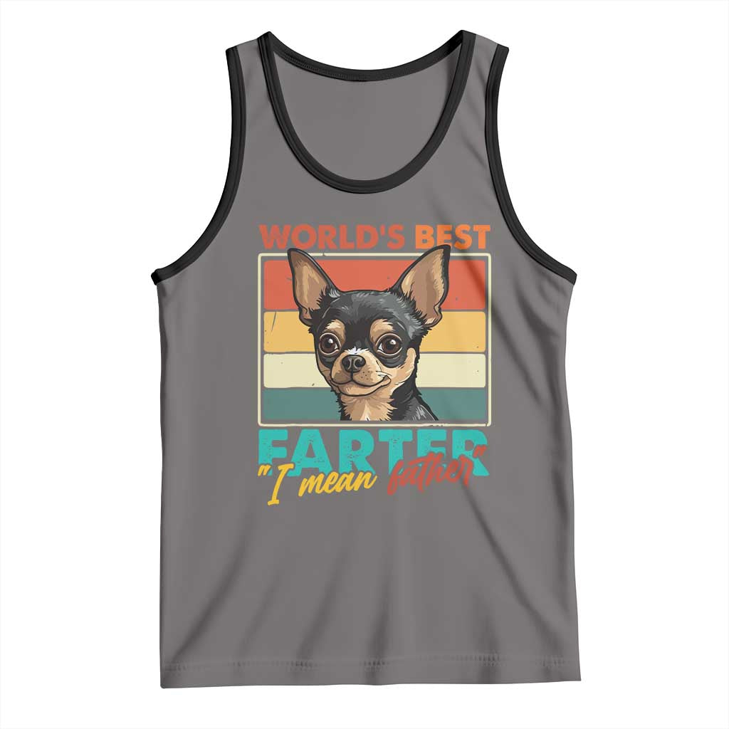 Funny World's Best Farter I Mean Father Tank Top Dog Dad