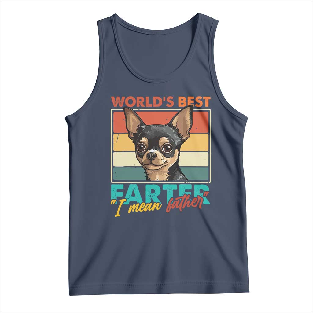 Funny World's Best Farter I Mean Father Tank Top Dog Dad