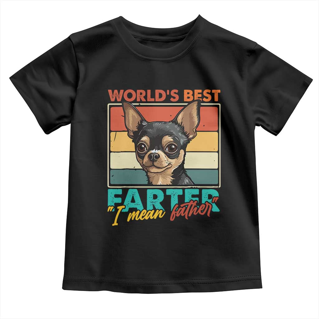 Funny World's Best Farter I Mean Father Toddler T Shirt Dog Dad