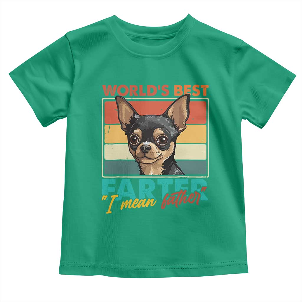 Funny World's Best Farter I Mean Father Toddler T Shirt Dog Dad