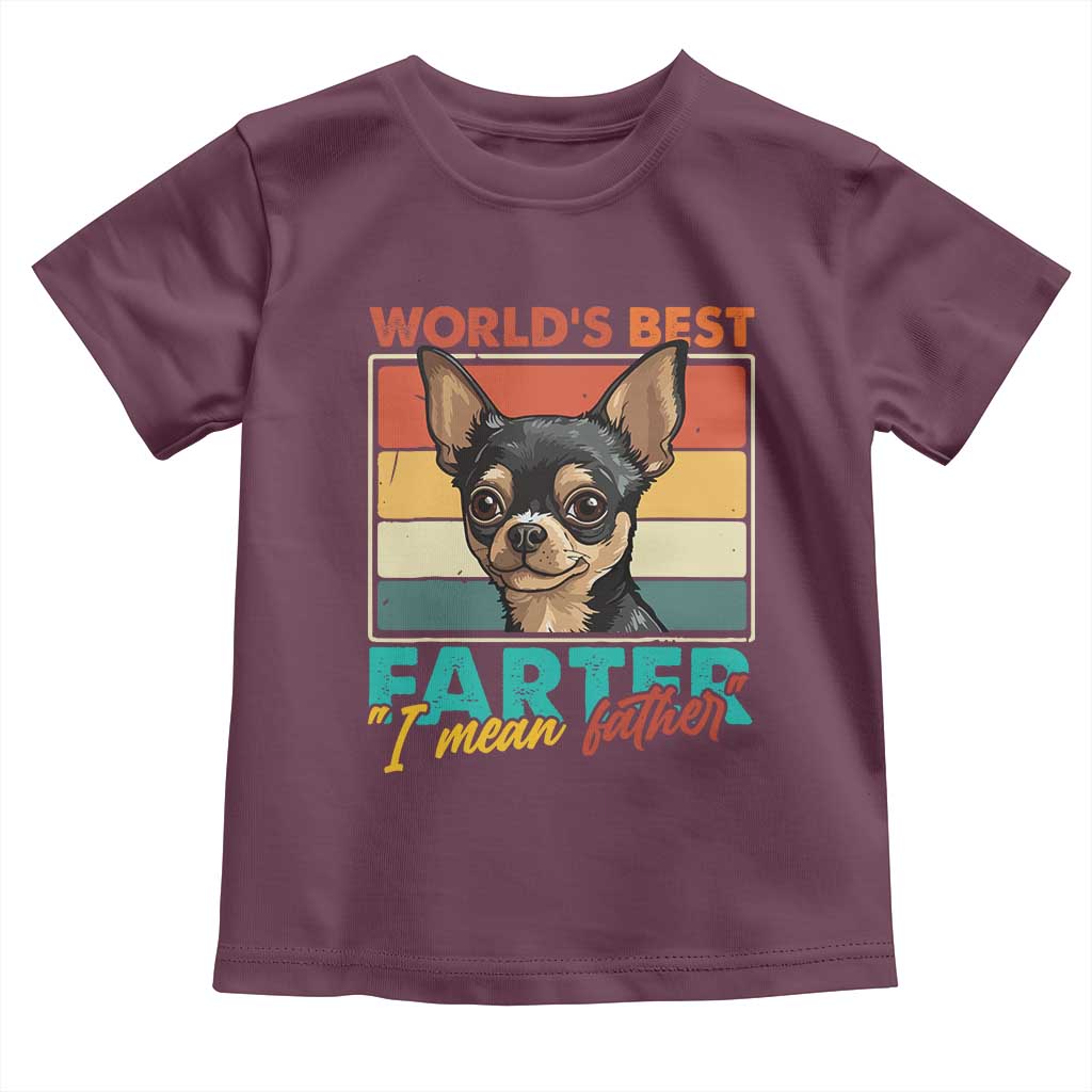 Funny World's Best Farter I Mean Father Toddler T Shirt Dog Dad