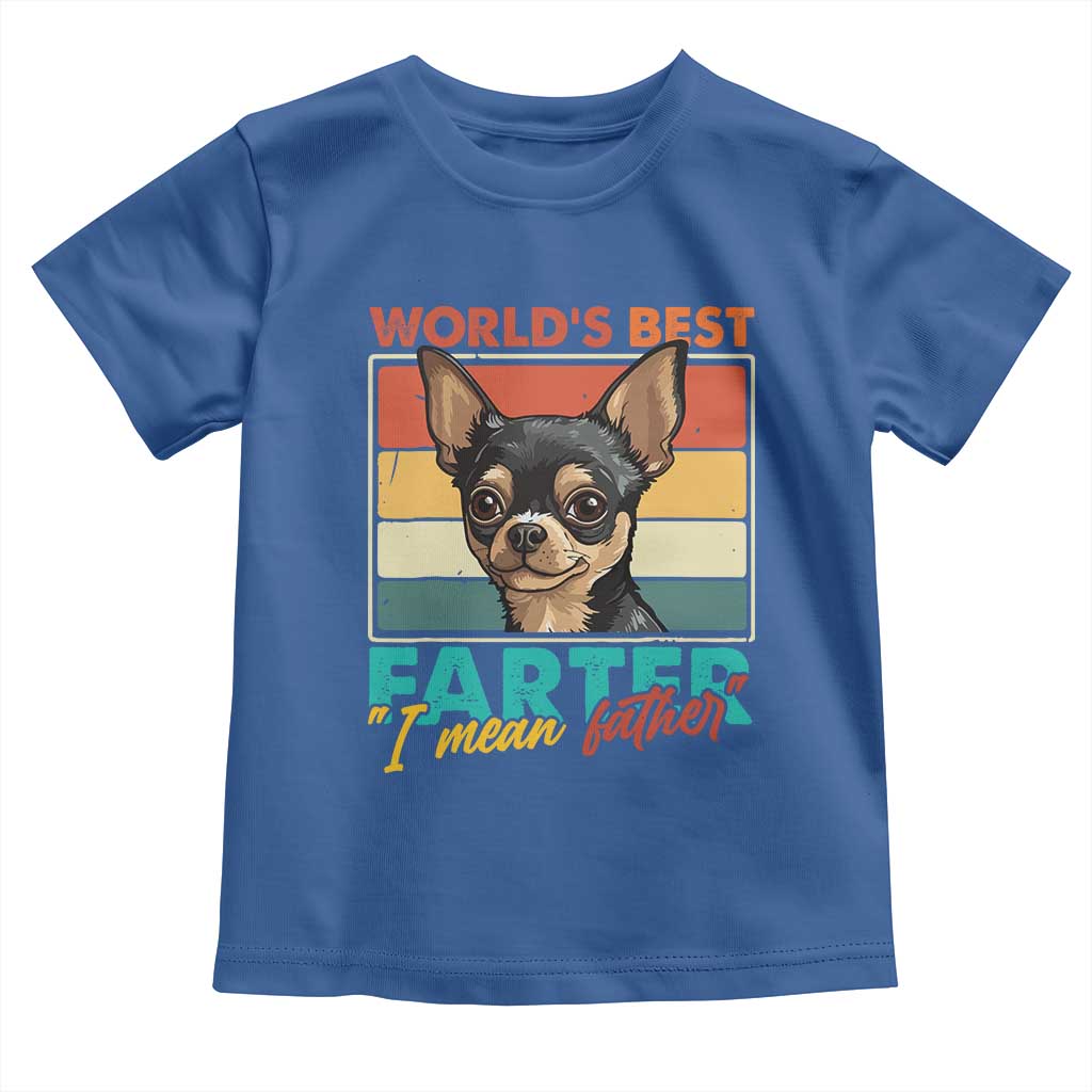 Funny World's Best Farter I Mean Father Toddler T Shirt Dog Dad