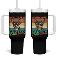 Funny World's Best Farter I Mean Father Tumbler With Handle Dog Dad