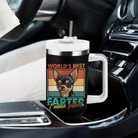 Funny World's Best Farter I Mean Father Tumbler With Handle Dog Dad