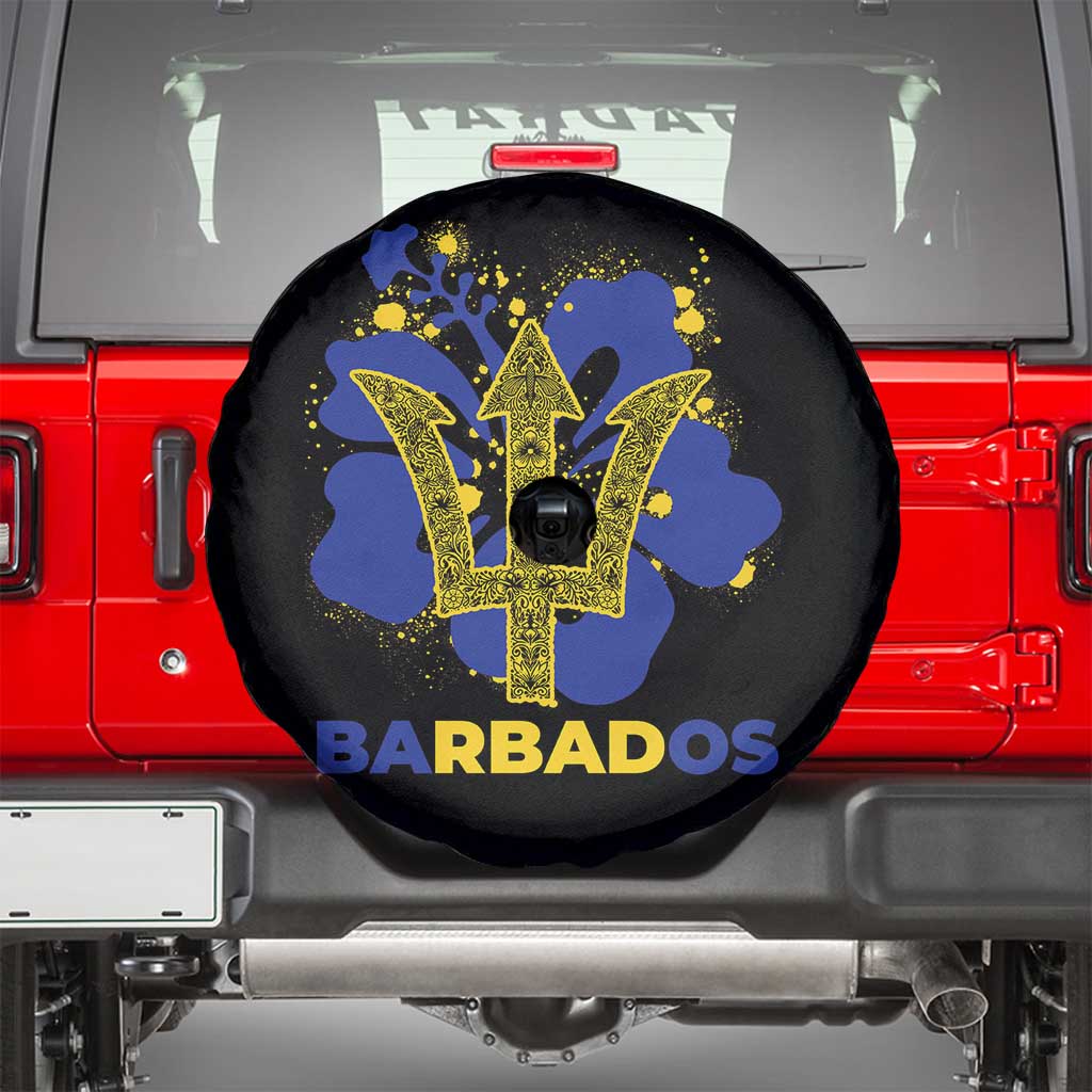 Proud Barbados Bajan Barbadian Flag Roots Spare Tire Cover