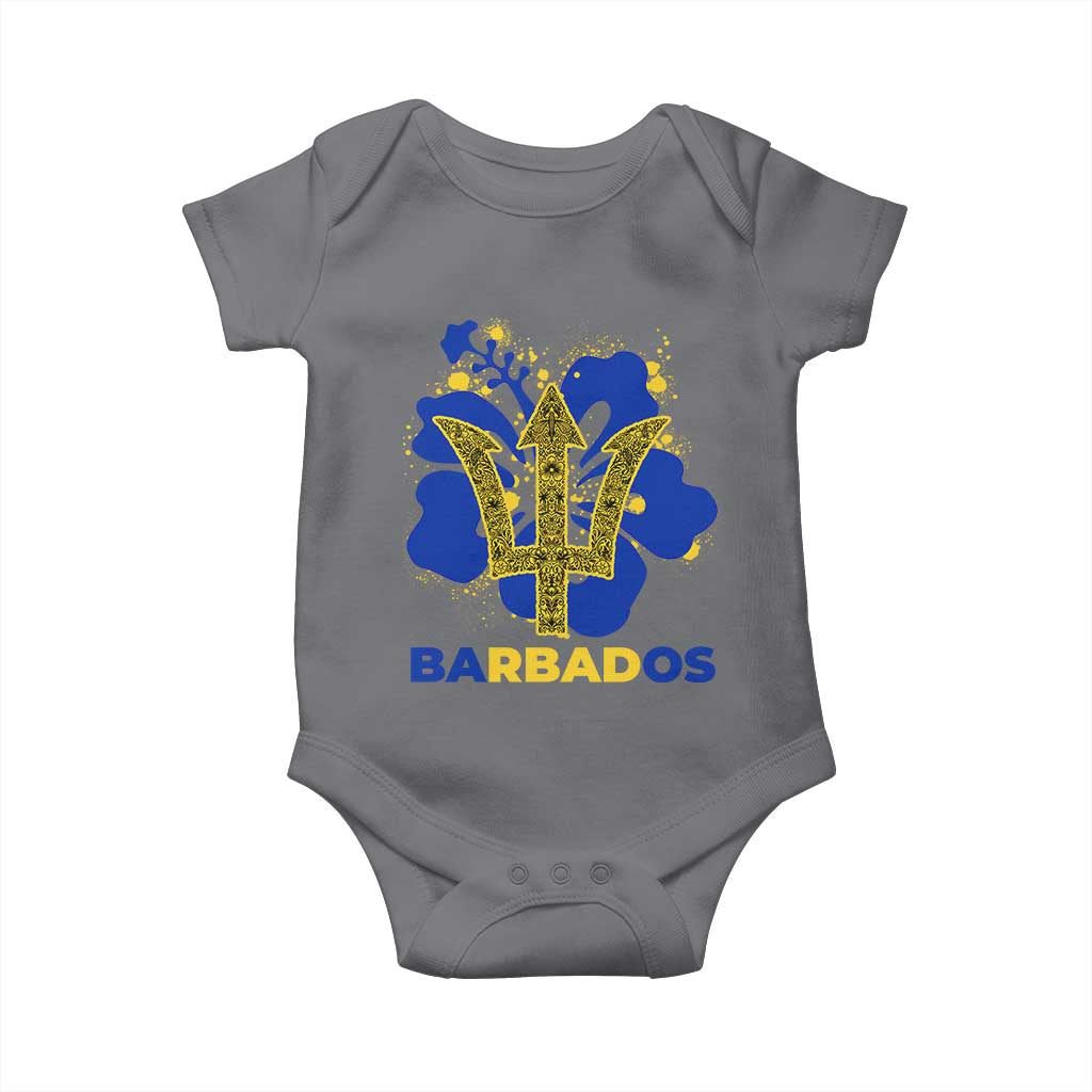 Proud Barbados Bajan Barbadian Flag Roots Baby Onesie