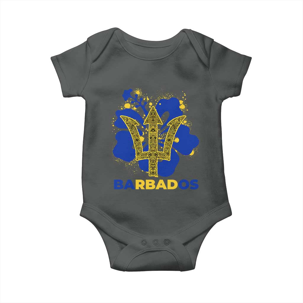 Proud Barbados Bajan Barbadian Flag Roots Baby Onesie