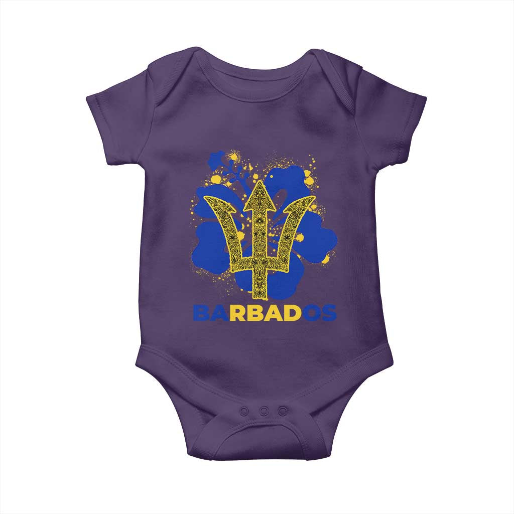 Proud Barbados Bajan Barbadian Flag Roots Baby Onesie