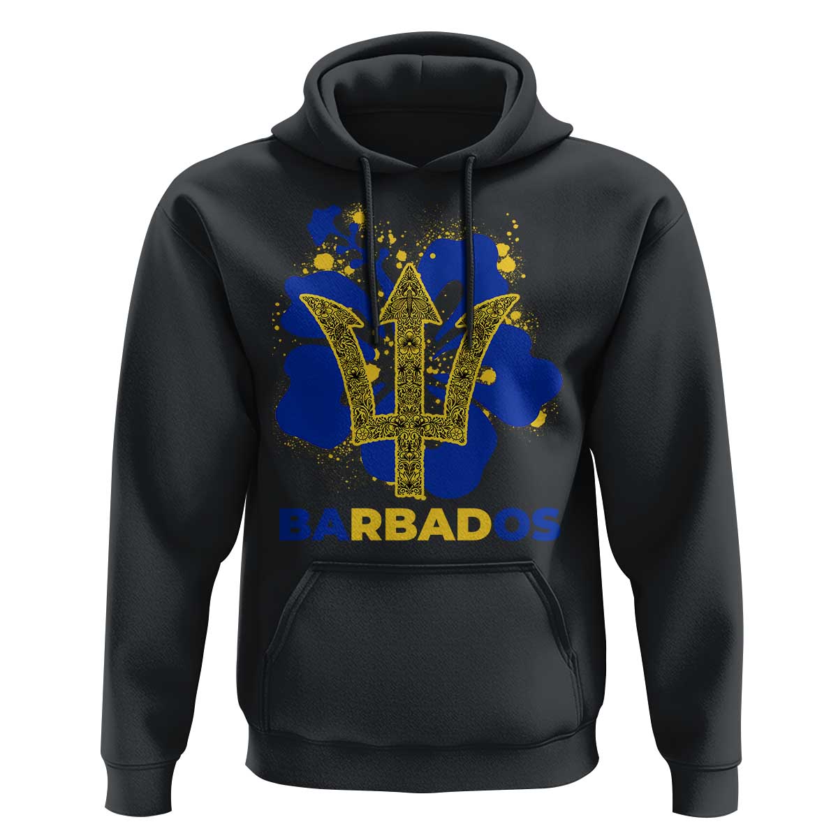 Proud Barbados Bajan Barbadian Flag Roots Hoodie