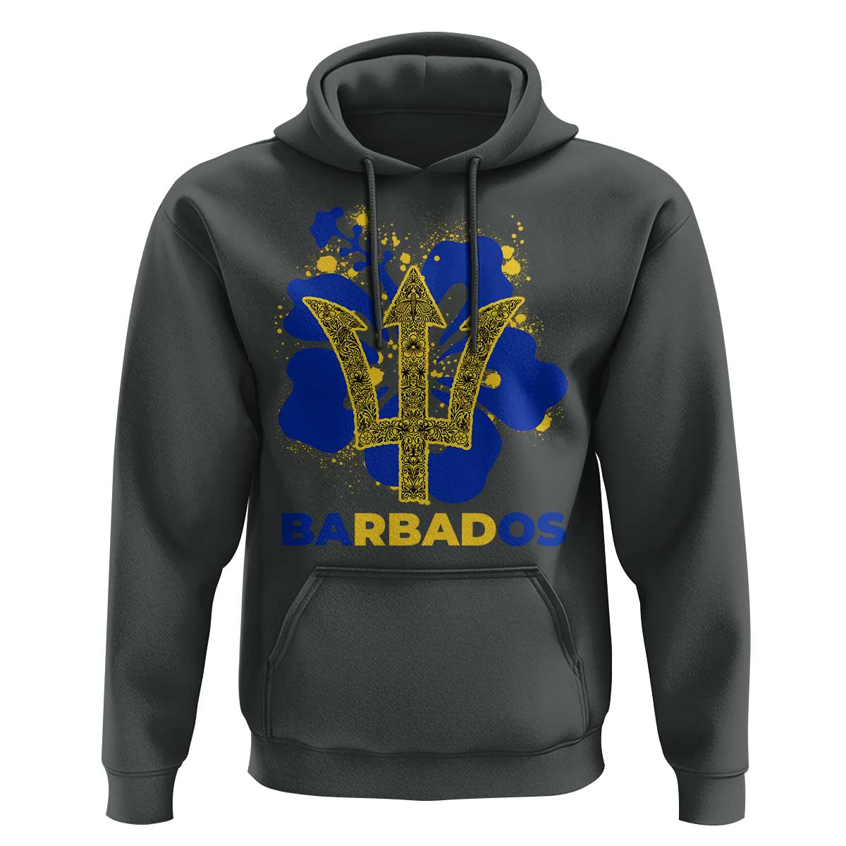 Proud Barbados Bajan Barbadian Flag Roots Hoodie